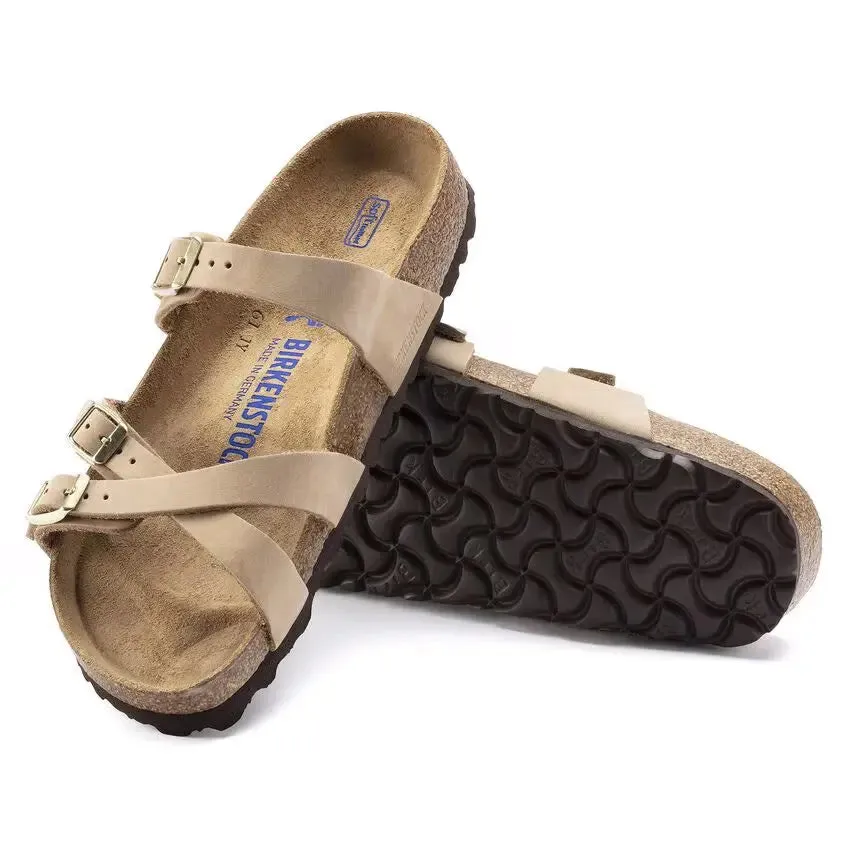 Birkenstock Franca Soft Footbed Sandals  Elegant Comfort in Nubuck Leather