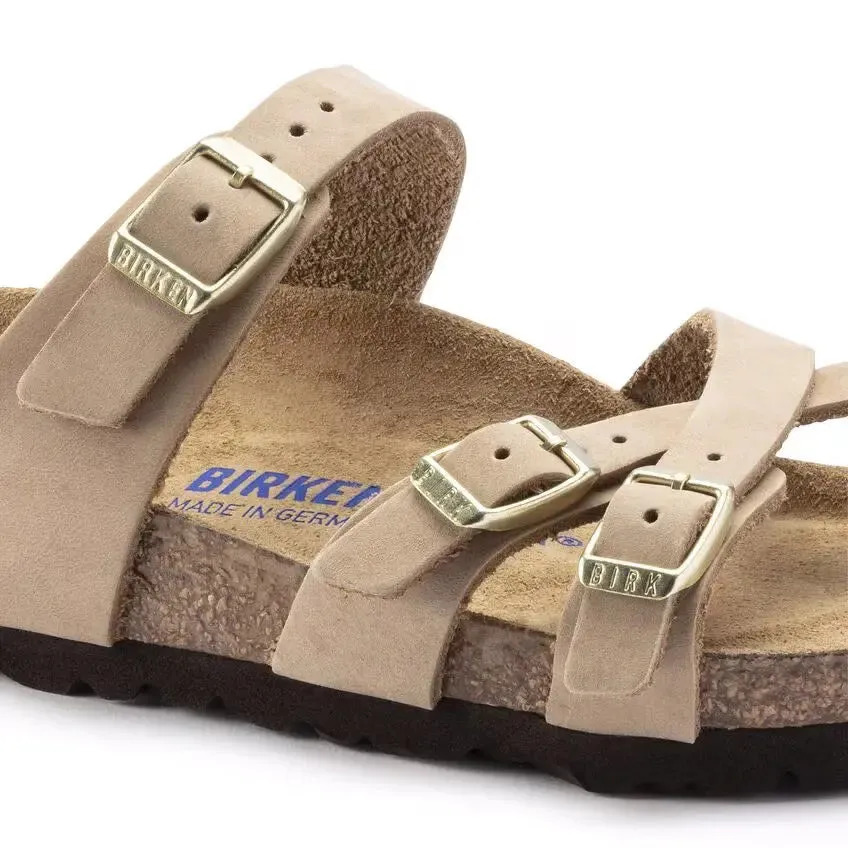 Birkenstock Franca Soft Footbed Sandals  Elegant Comfort in Nubuck Leather