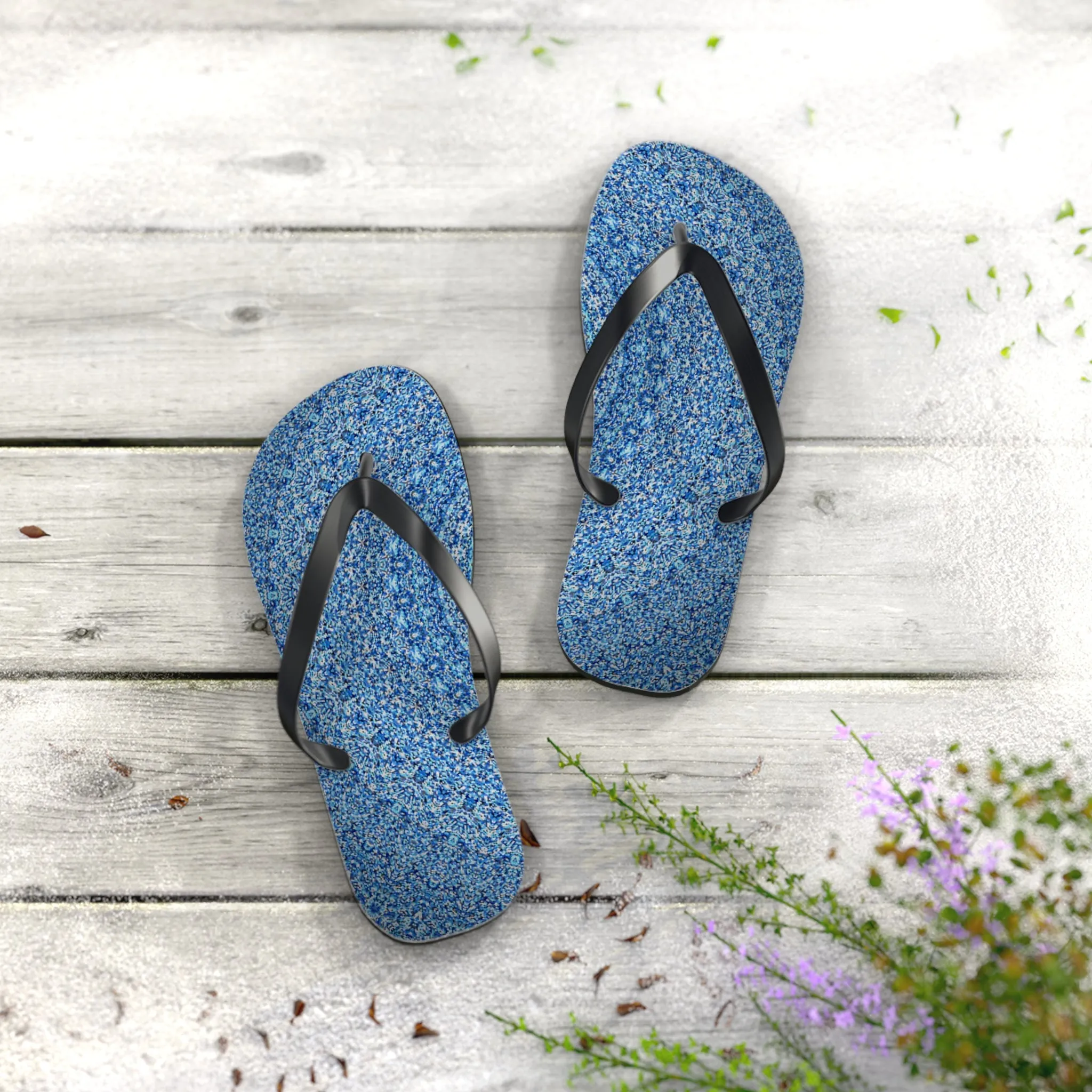 Blue Mandala - Inovax Flip Flops