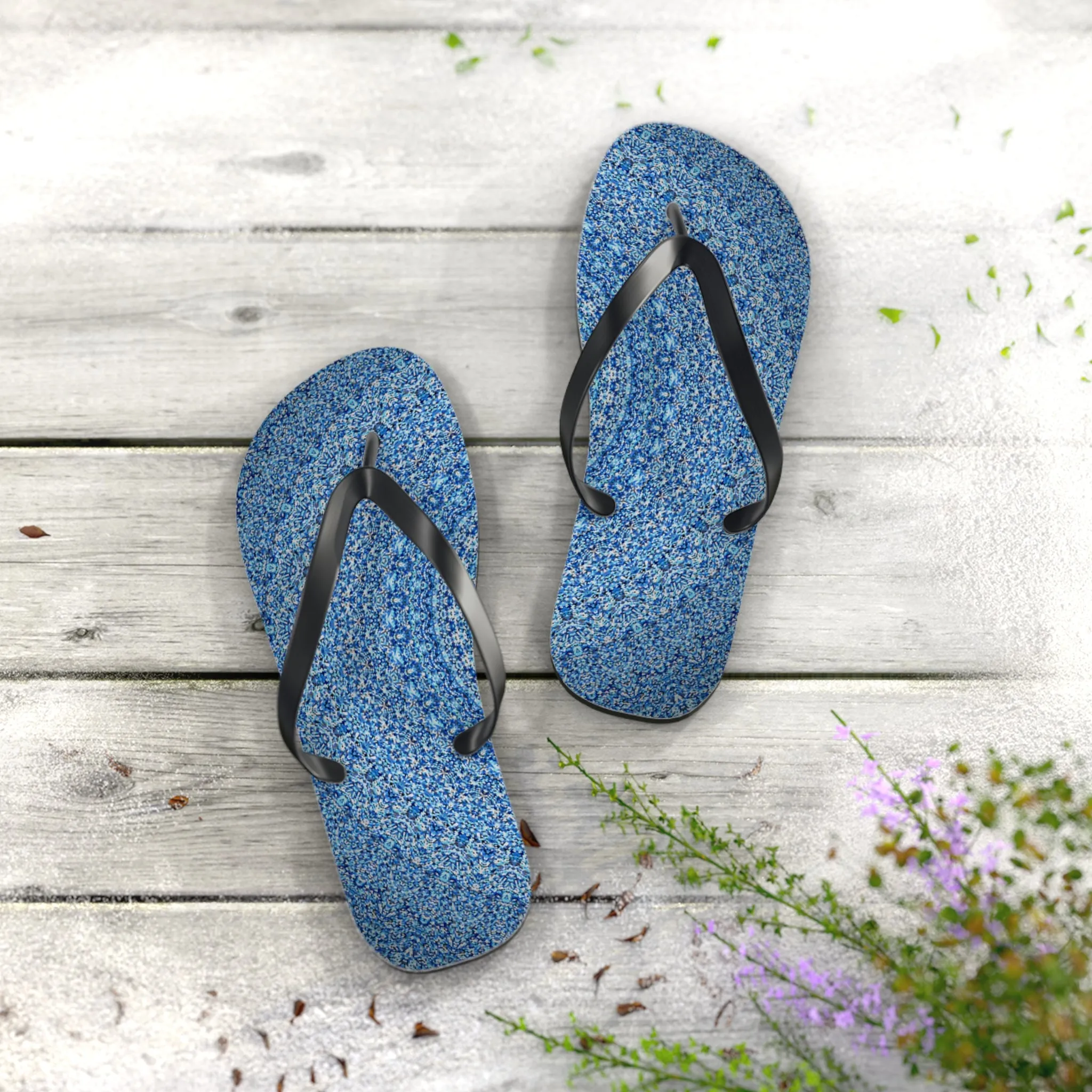 Blue Mandala - Inovax Flip Flops