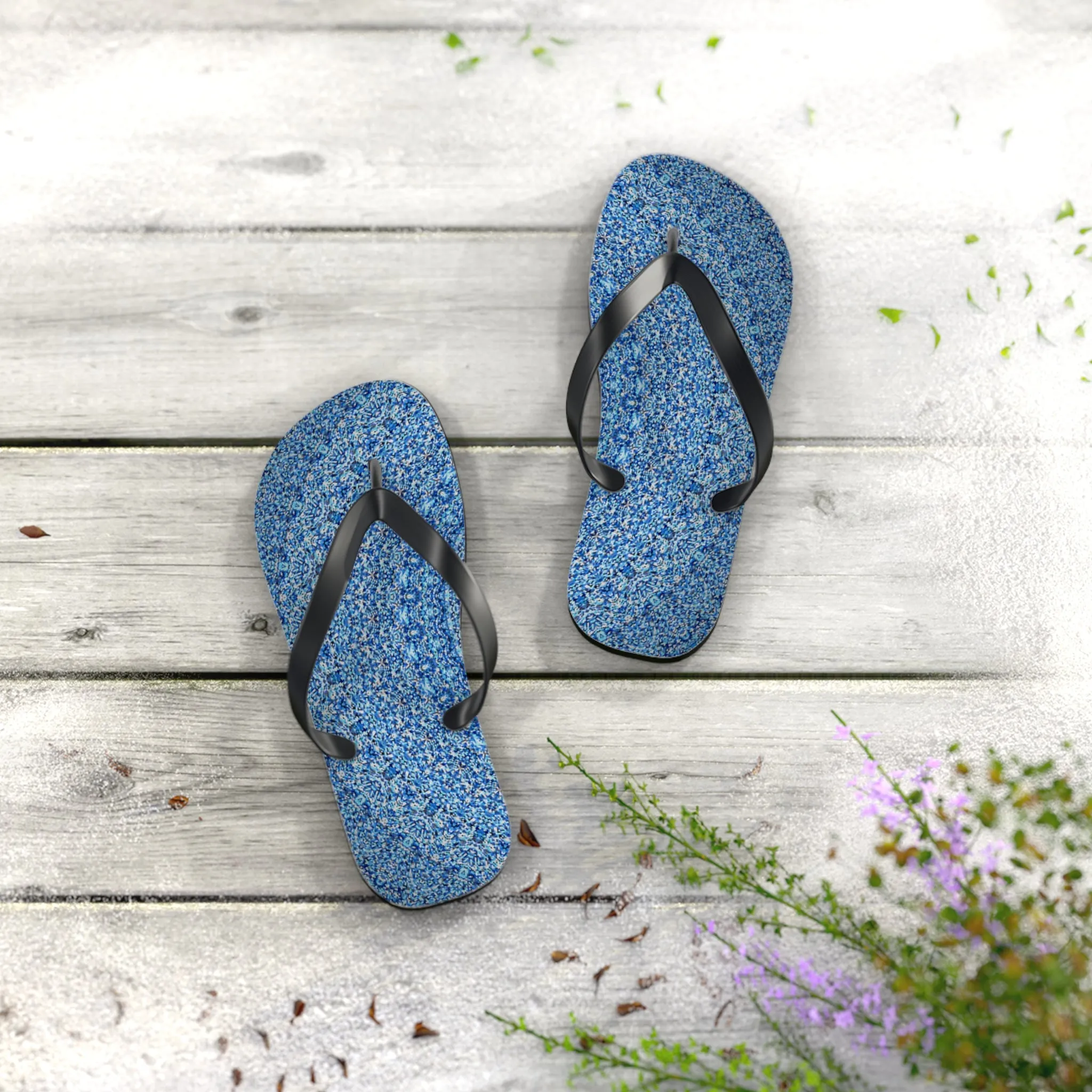 Blue Mandala - Inovax Flip Flops