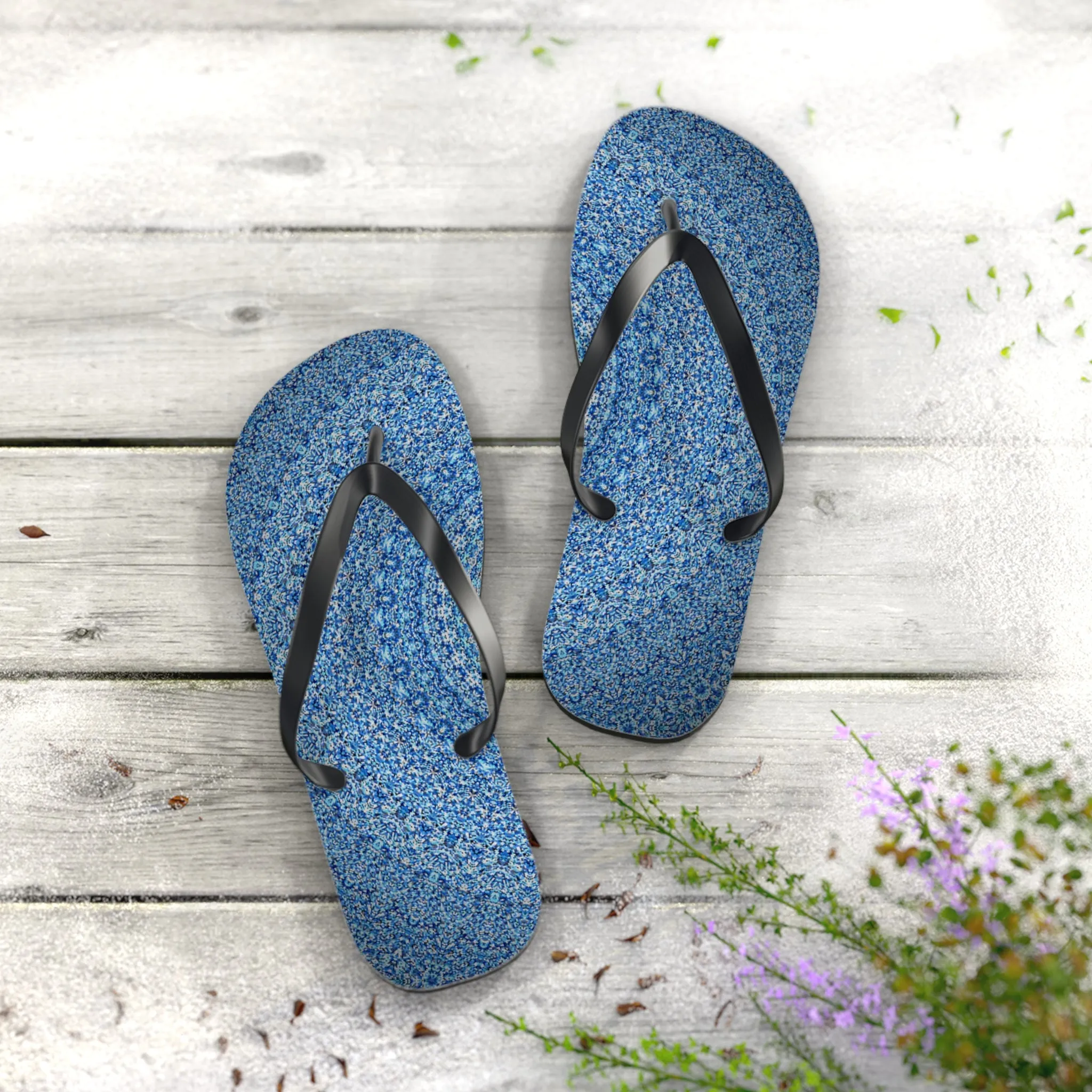 Blue Mandala - Inovax Flip Flops