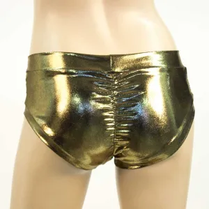 Booty Short- Black Gold Mystique
