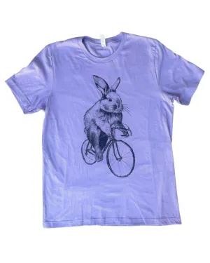 Bunny Rabbit on a Bicycle Men's T-Shirt
