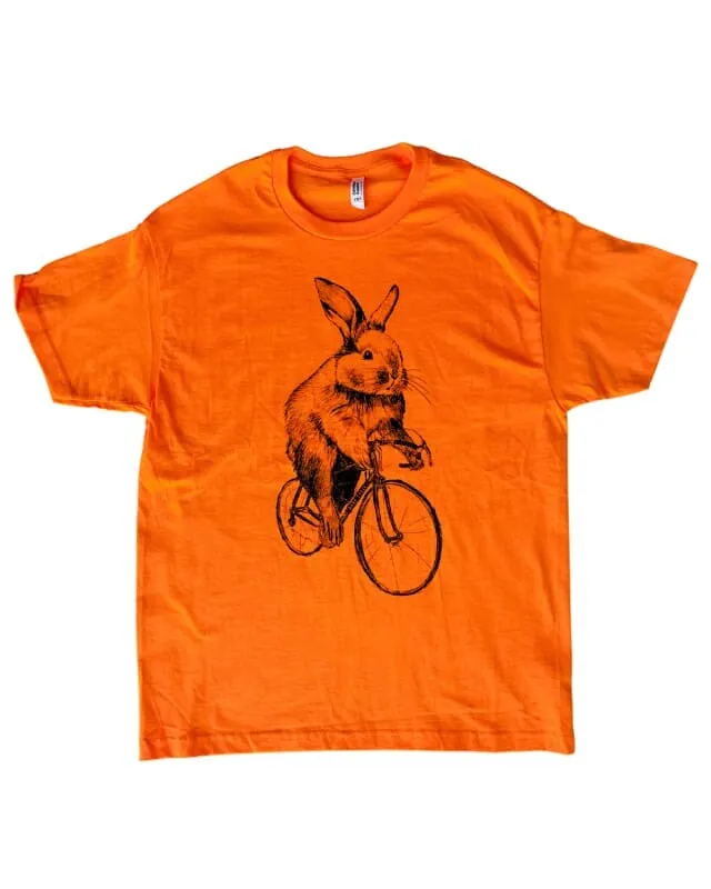Bunny Rabbit on a Bicycle Men's T-Shirt