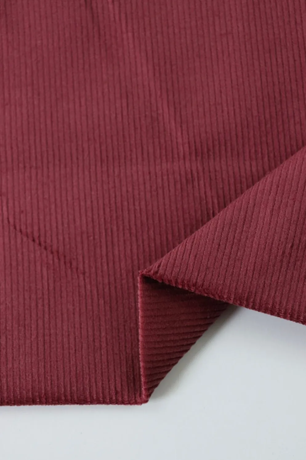 Burgundy Rose 11 Wale Manchester Stretch Corduroy