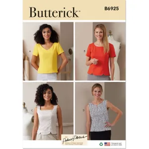 Butterick Pattern B6925 Misses' Tops By Palmer / Pletsch