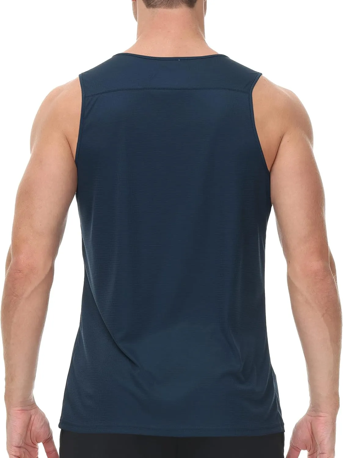 Cakulo Mens Tank Tops Big and Tall Swim Shirts Running Quick Dry Workout Sleeveless Summer Beach Muscle Athletic Top