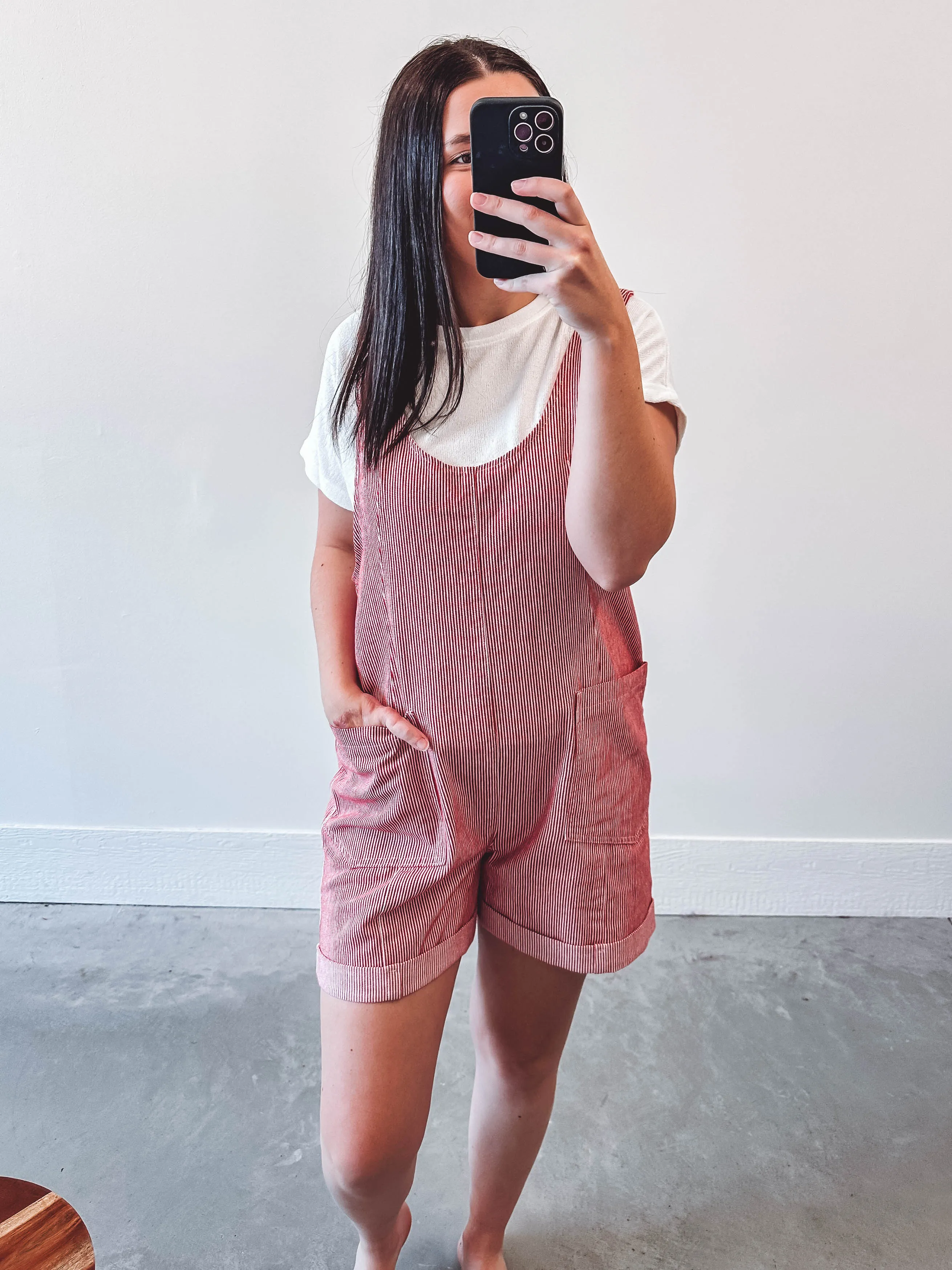 Callie Striped Romper