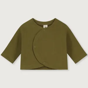 Cardigan Curved Olive Green