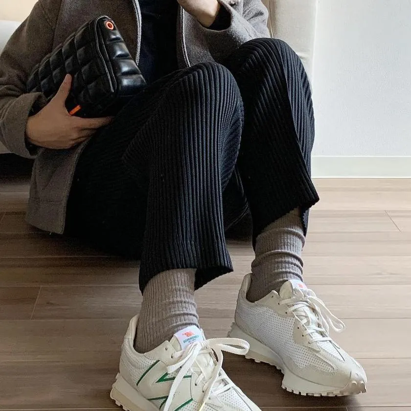Casual street style retro layered corduroy loose trousers