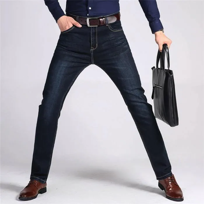 Classic Style Men's Casual Stretchy Jeans