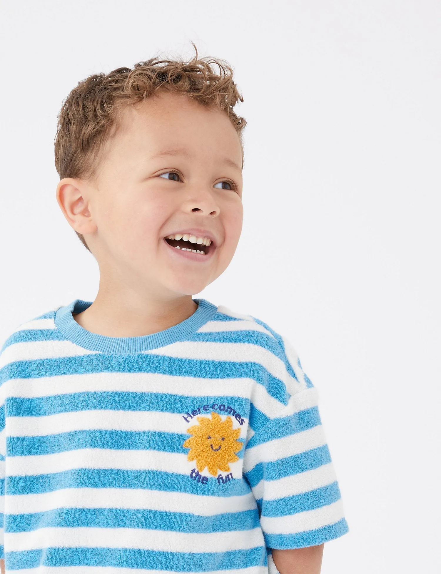 Cotton Rich Towelling T-Shirt