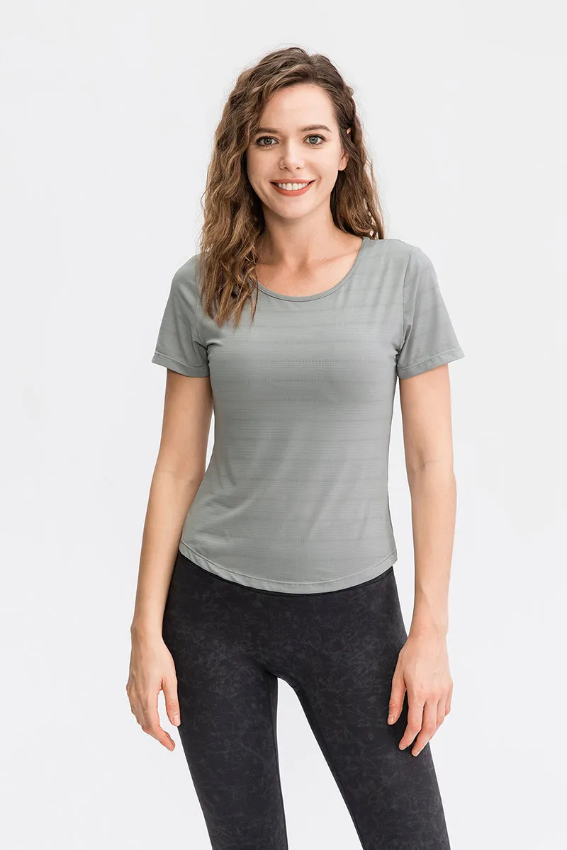 Crew Neck Short Sleeve T-Shirt