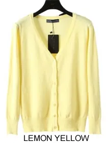 Cuddle Cardigans Long Sleeves Button Down Style In Plus Sizes Too