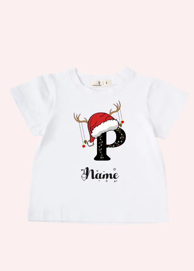 CUSTOM CHRISTMAS GIRL T-SHIRT WITH NAME