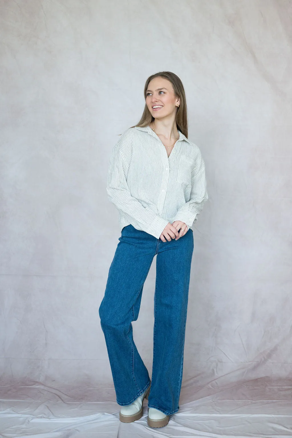 del mar striped shirt