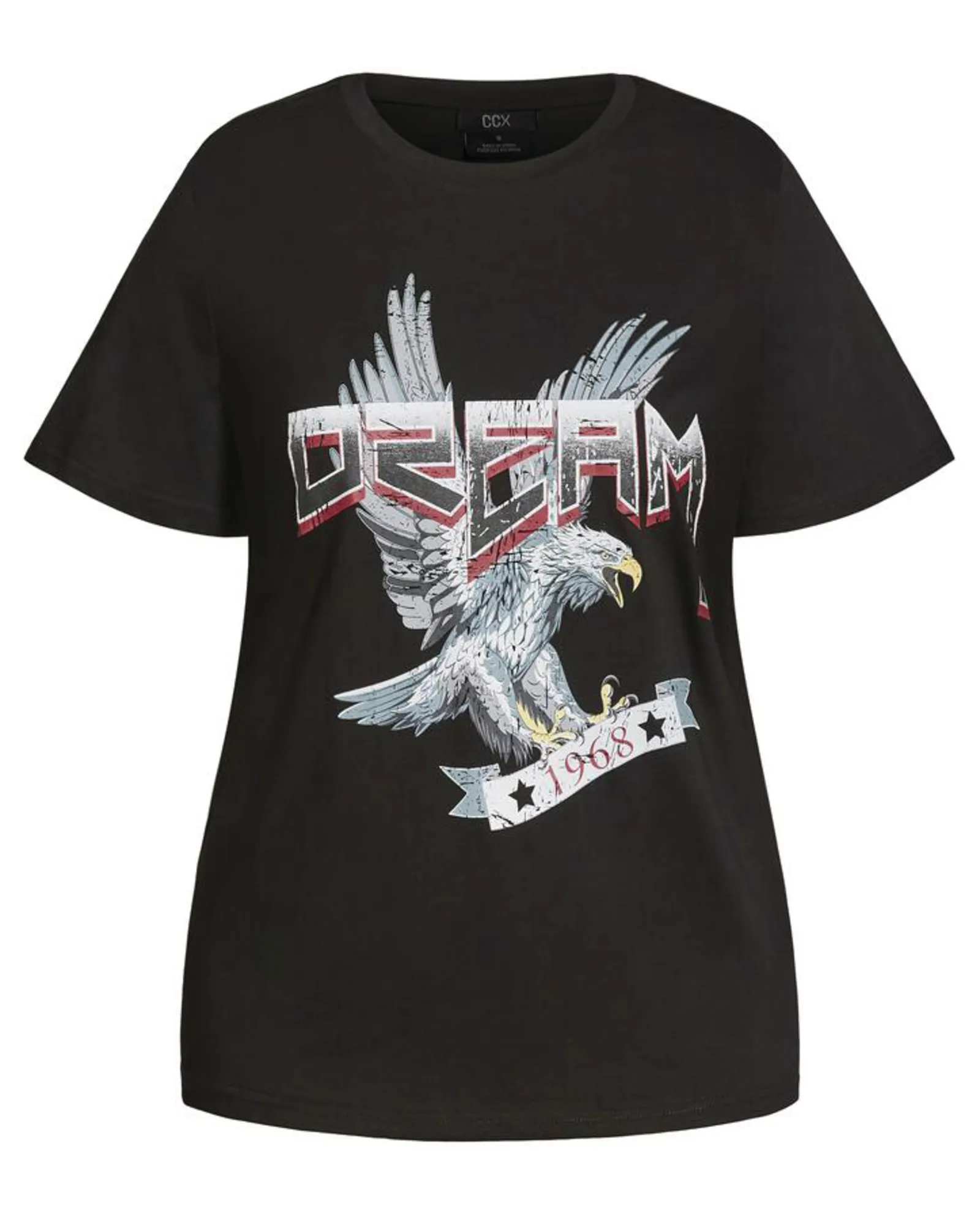 Dreamer Cotton Graphic Tee | Black