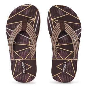 Eeken EFBGO2403S Brown Lightweight Washable Dailywear Durable Flip Flops For Men