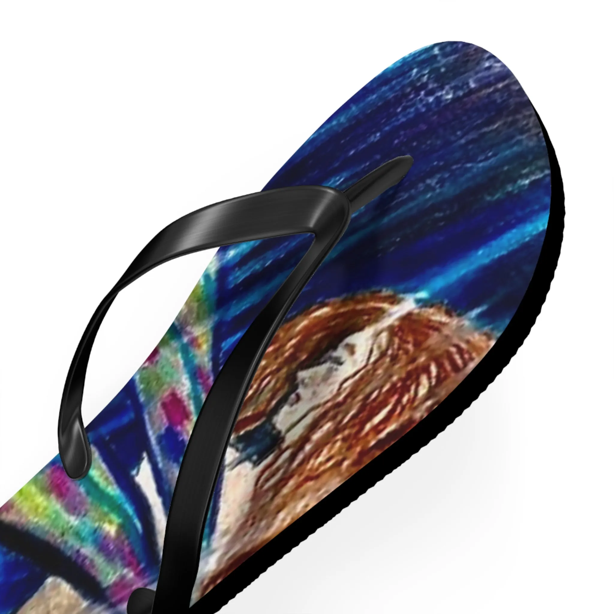 Fairy in the Rain Flip Flops