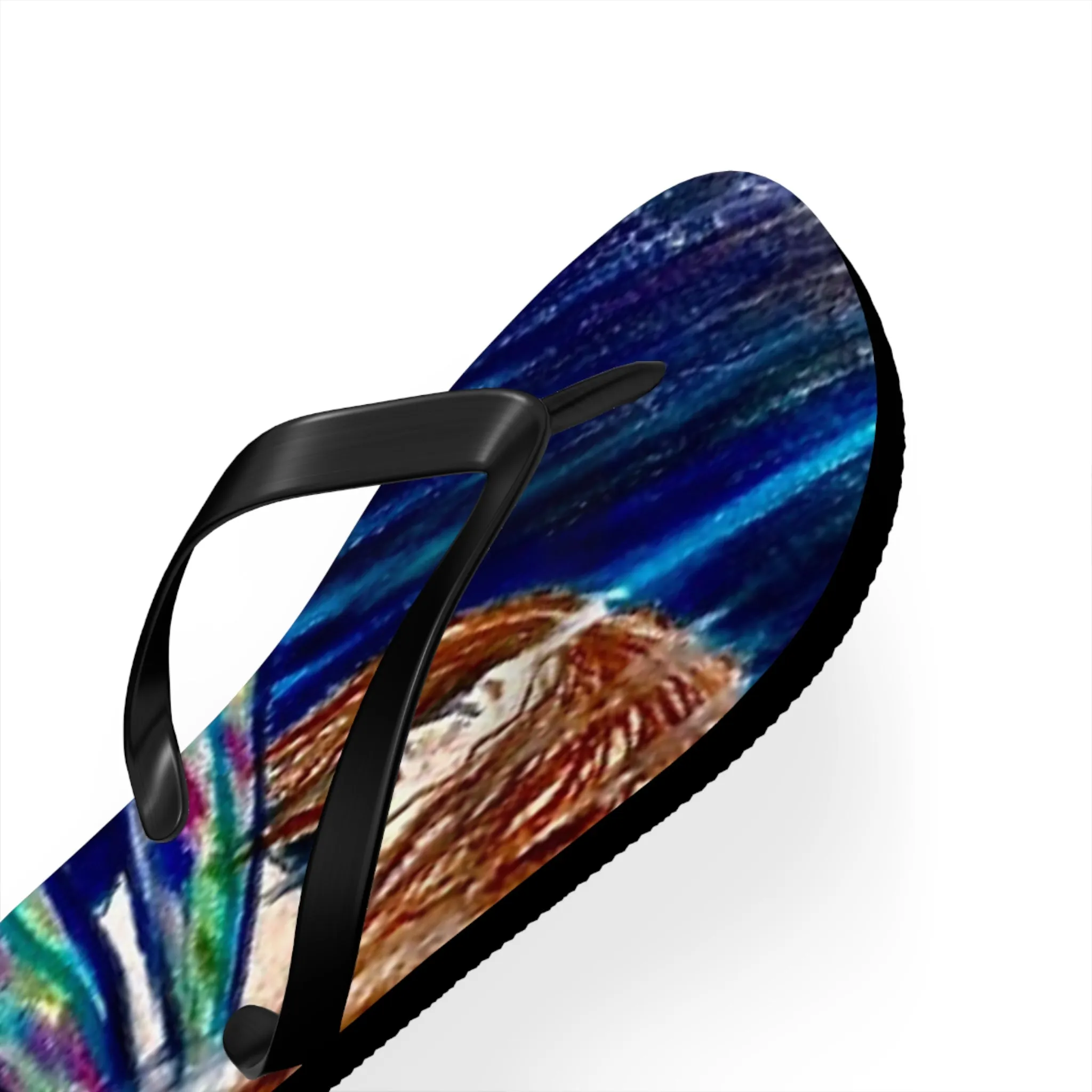 Fairy in the Rain Flip Flops