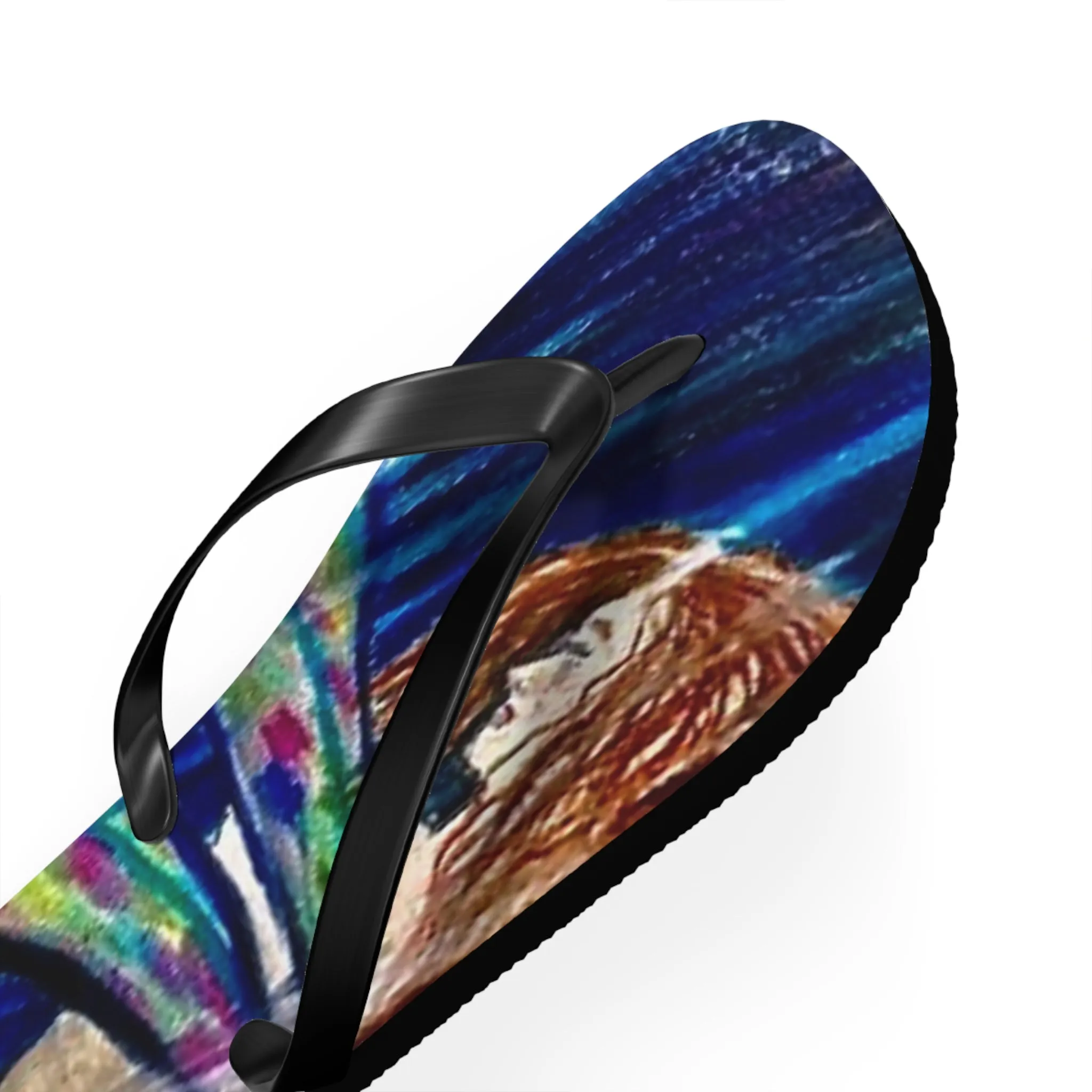 Fairy in the Rain Flip Flops