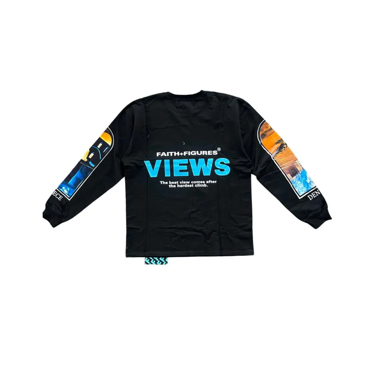 Faith Figures Views Long Sleeve Tee - Black