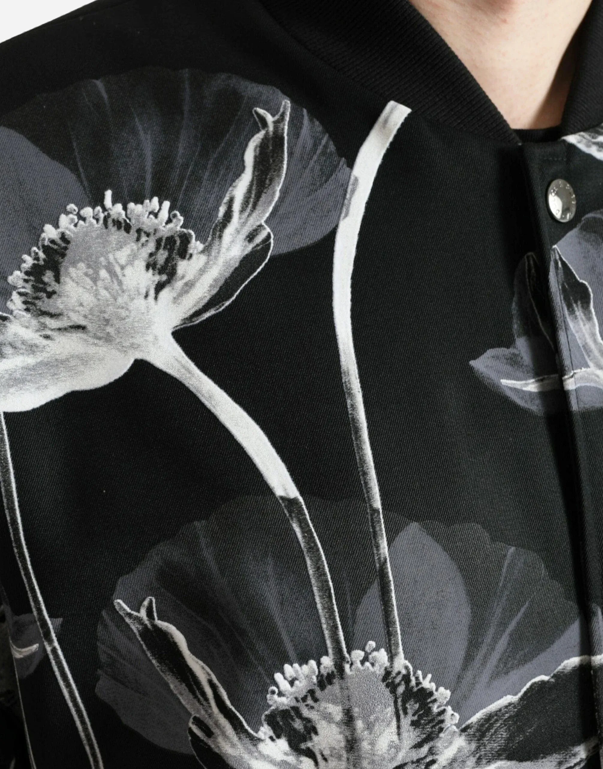 Floral Print Bomber Jacket