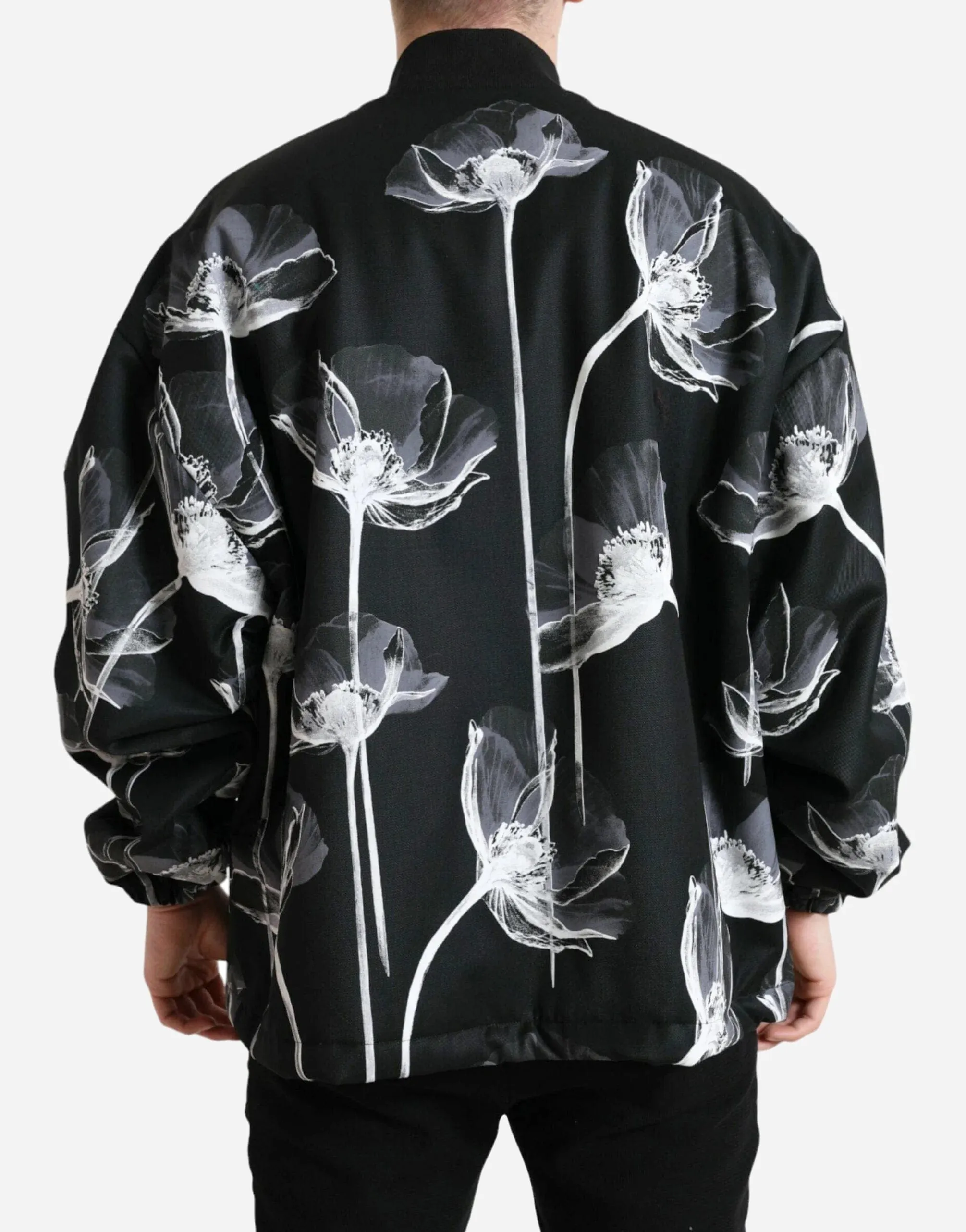Floral Print Bomber Jacket