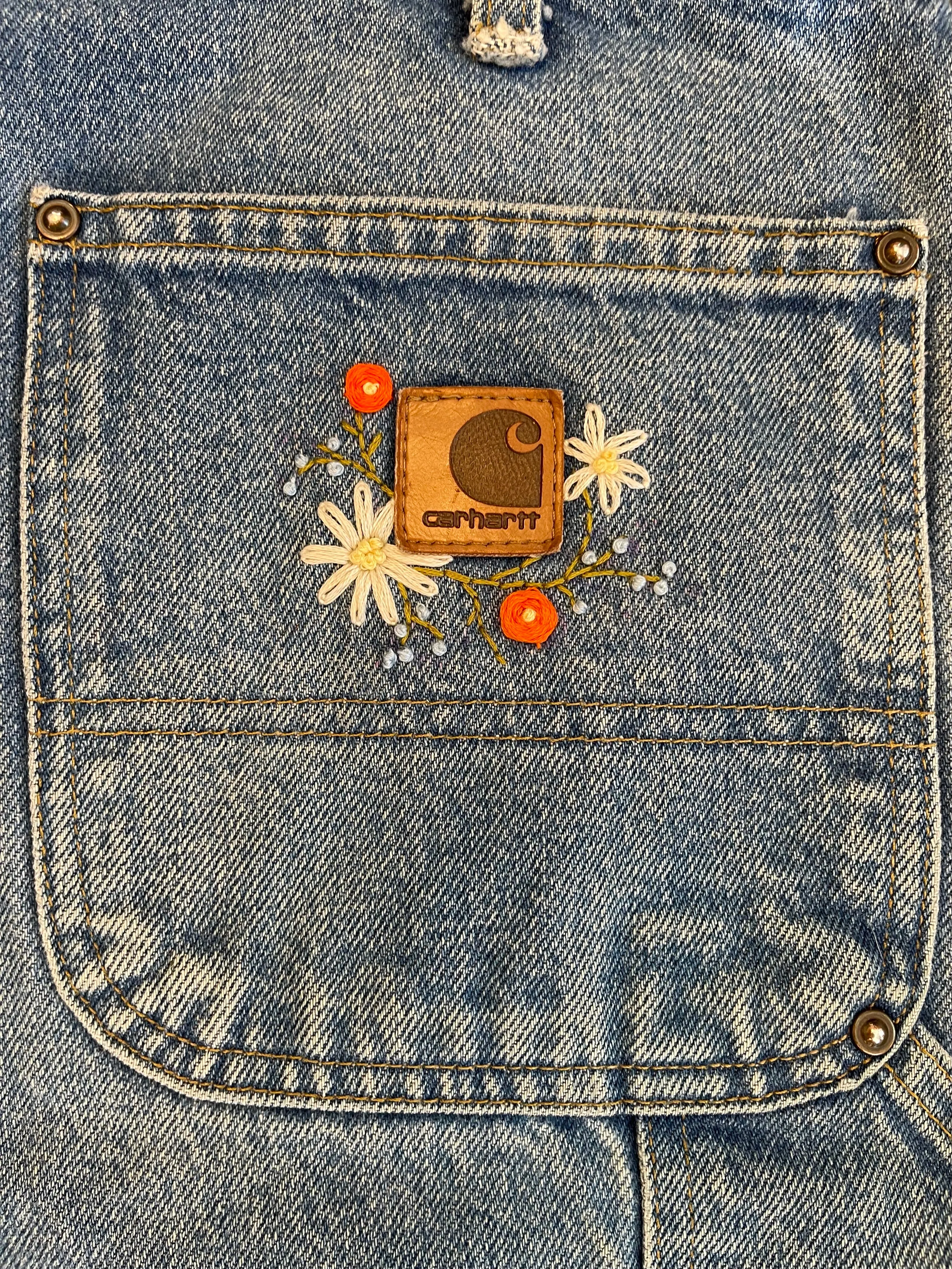 FLOWER CARHARTT SHORTS - 32”
