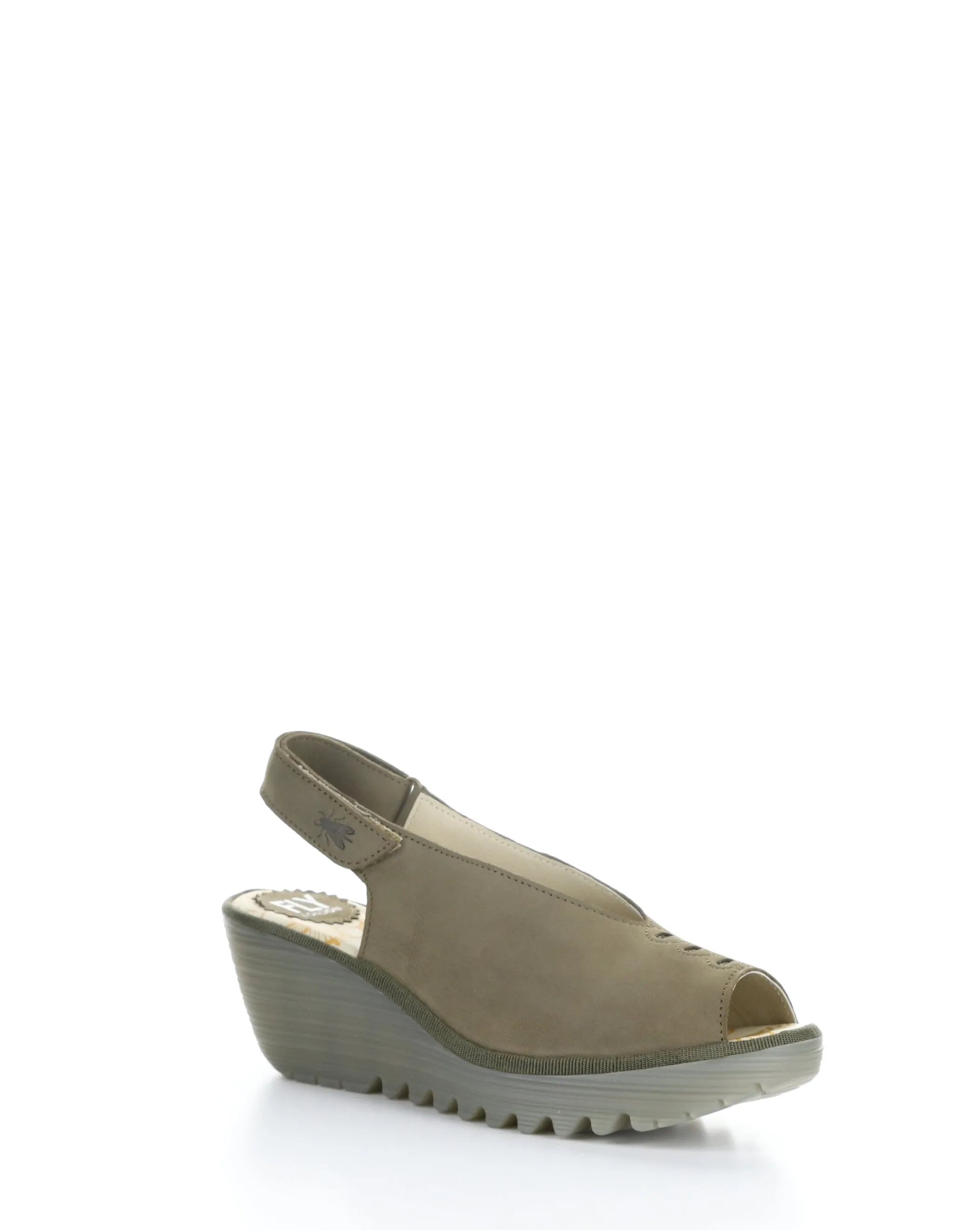 Fly London "Yeay" Khaki sling back sandal