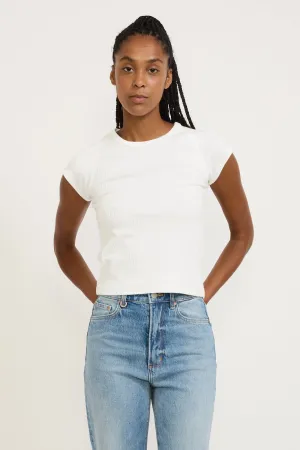 Fonda Raglan Tee White