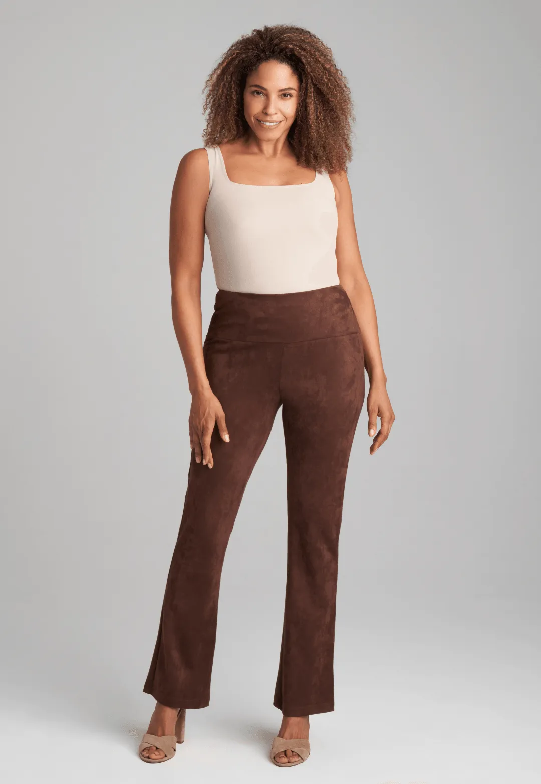 Gabriele Suede Pant in Cocoa