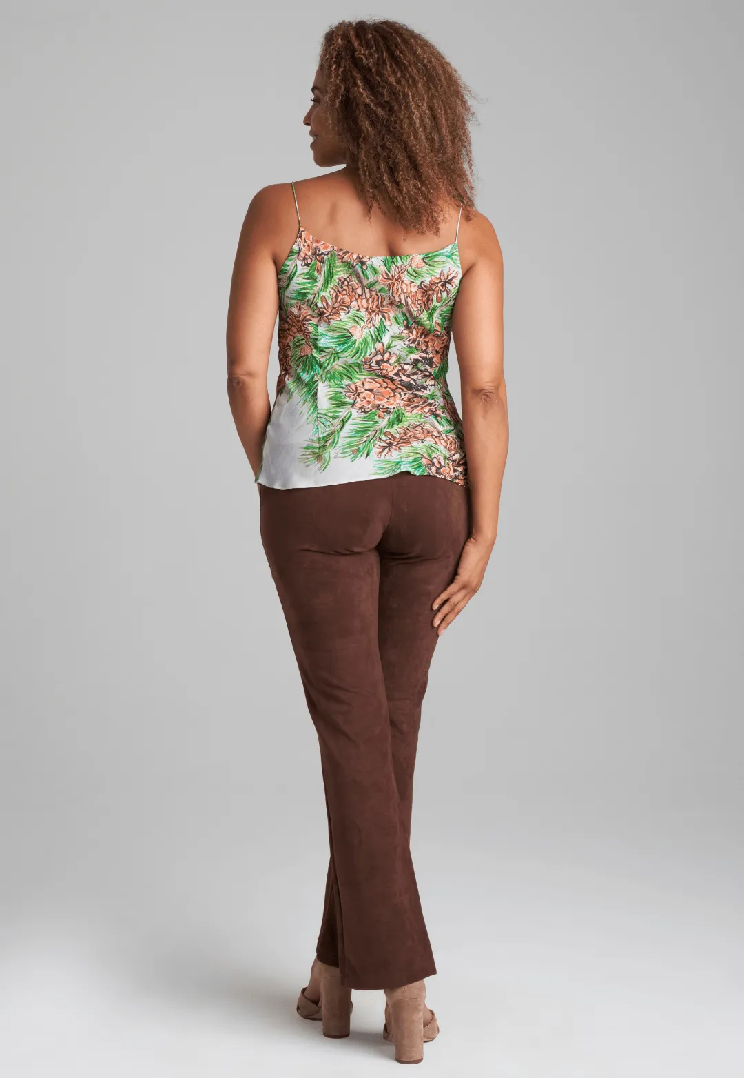 Gabriele Suede Pant in Cocoa