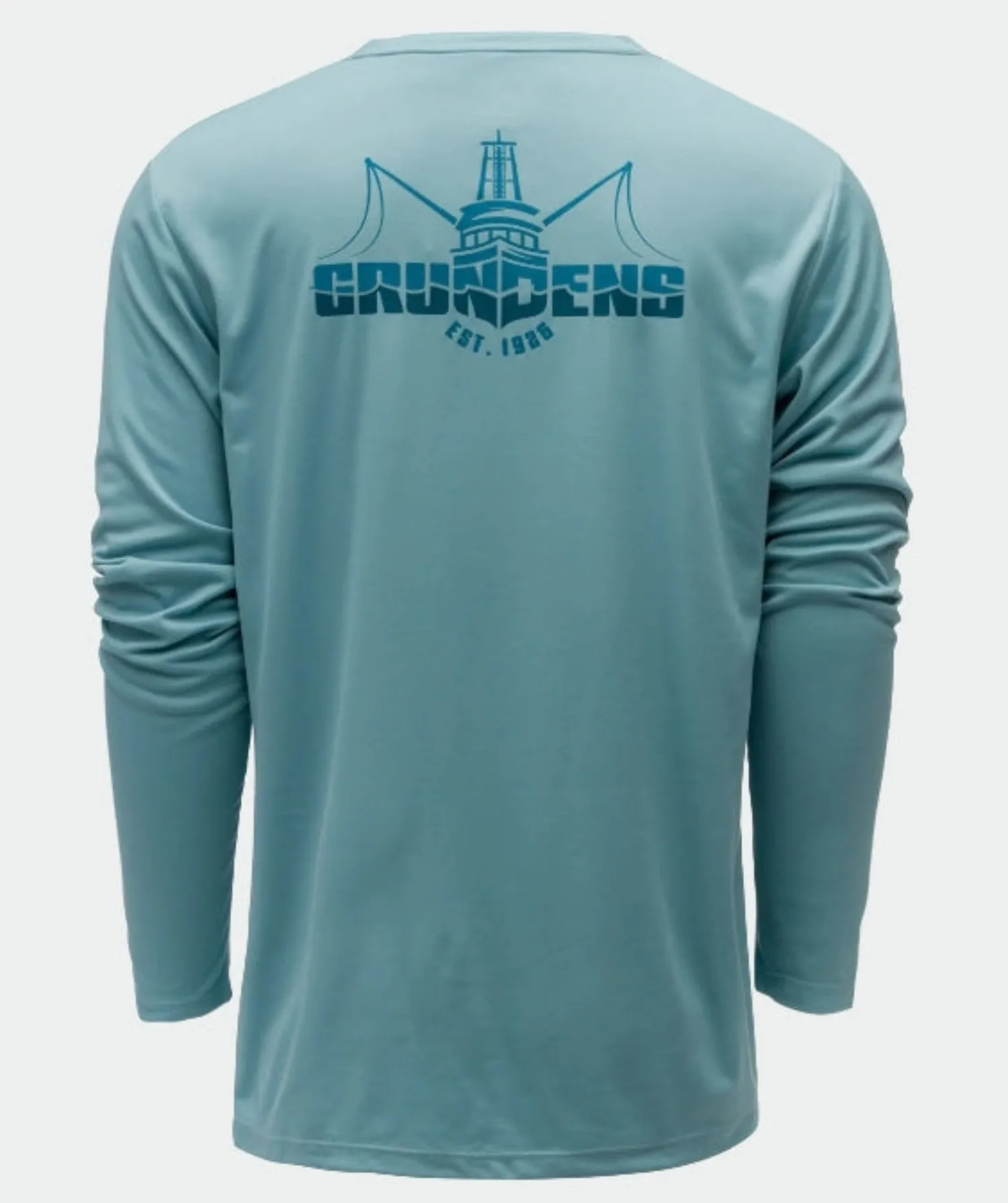 Grundéns Logo Boat Graphic Tech Long Sleeve T-Shirt