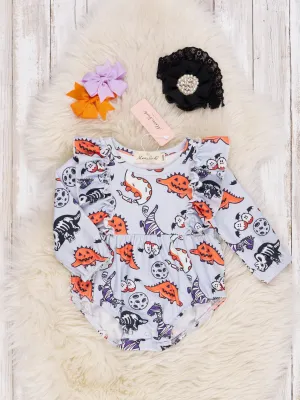 Happy Halloween Ruffle Rompers