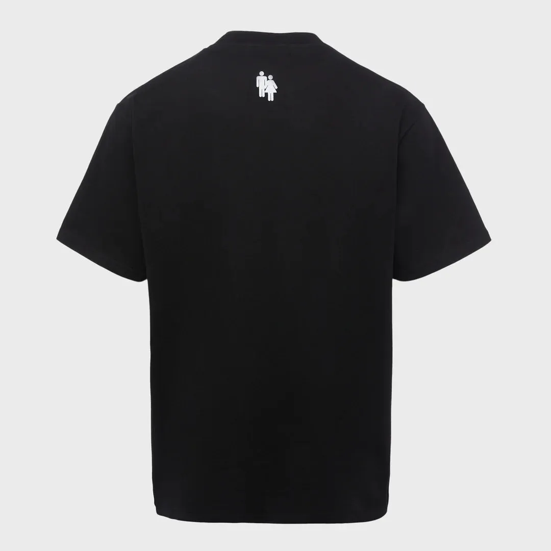 Homme   Femme "Basketball" Black Tee