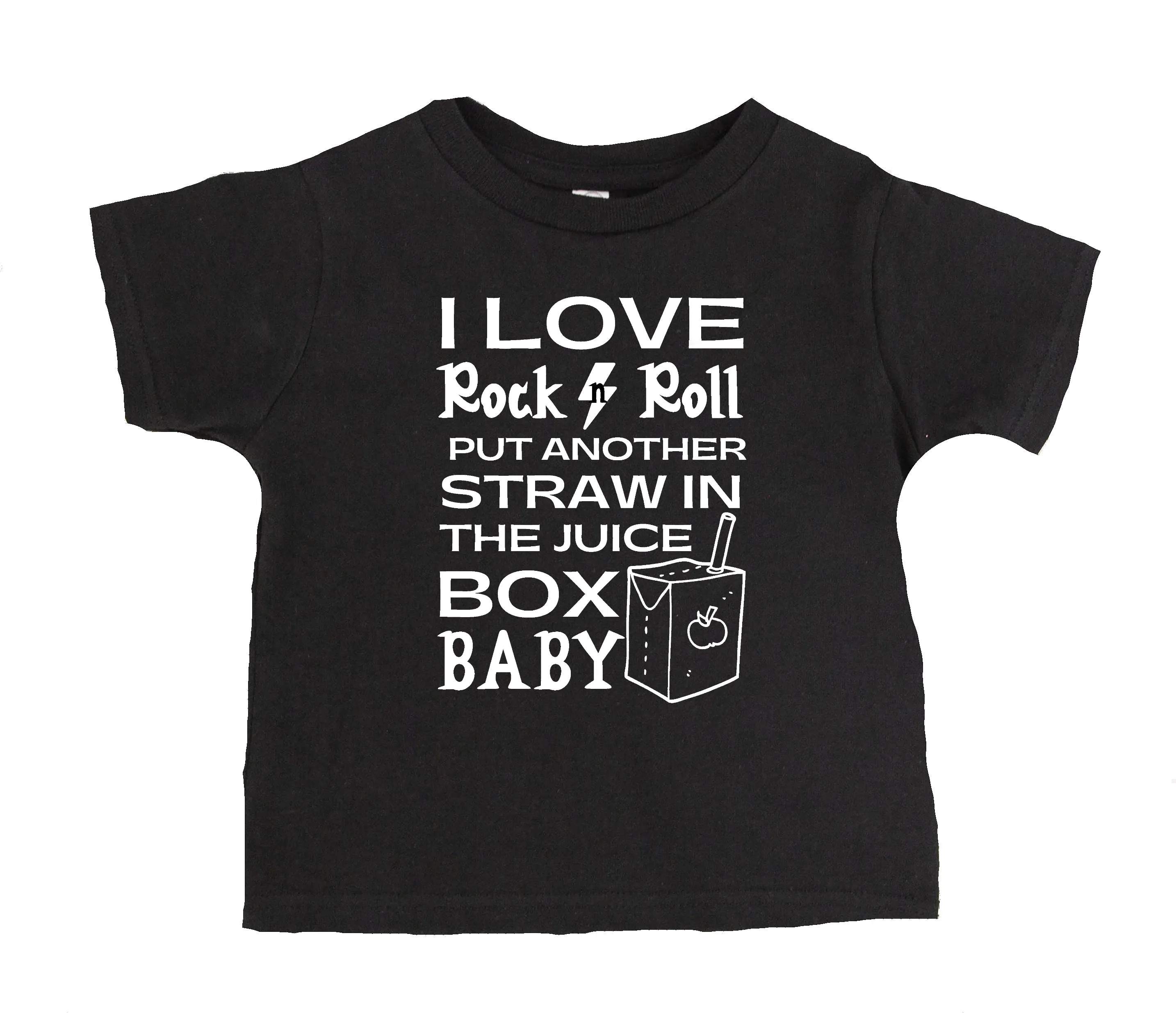 I Love Rock N Roll Put Another Straw In The Juice Box Baby T-shirt