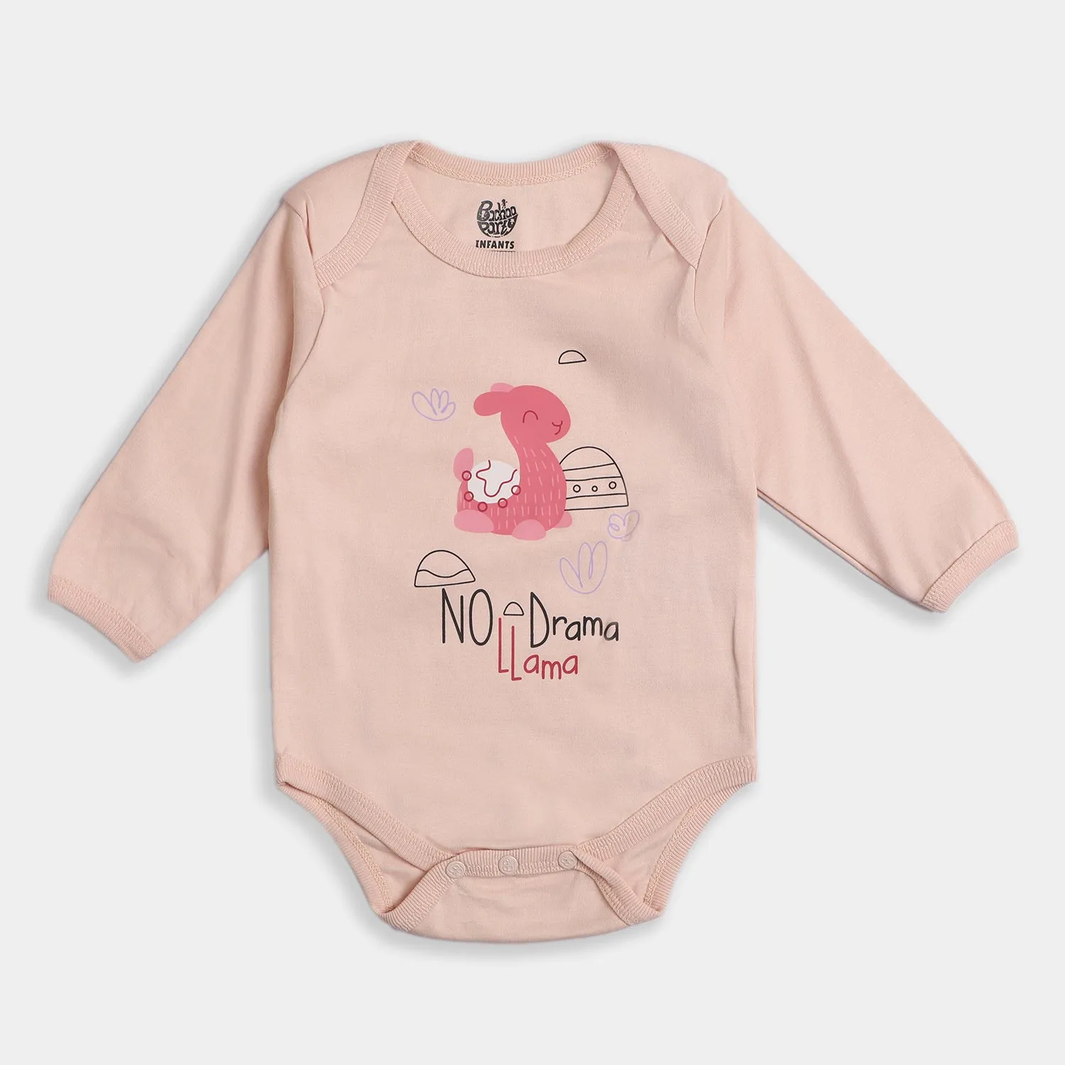 Infant Girls Romper 3Pc Llama-Mix.