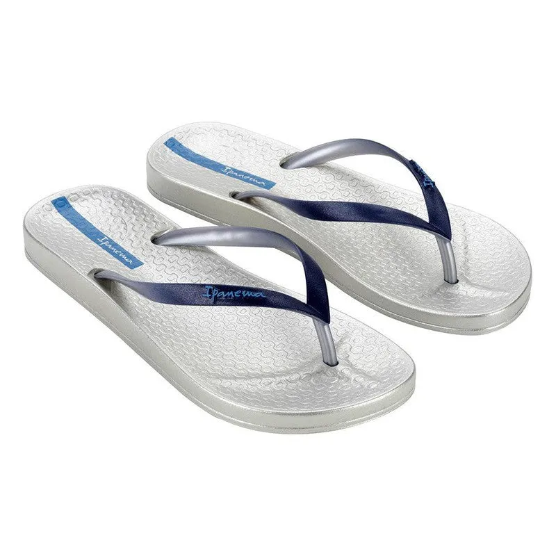 Ipanema Anatomica Shine Slip On Sandal - Silver/Blue