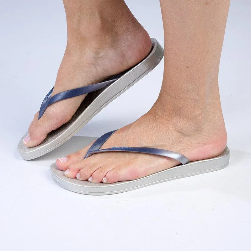 Ipanema Anatomica Shine Slip On Sandal - Silver/Blue