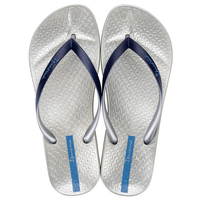 Ipanema Anatomica Shine Slip On Sandal - Silver/Blue