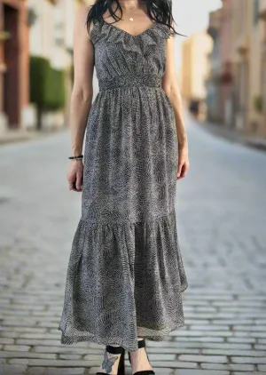 ISLA DOT MIDI DRESS