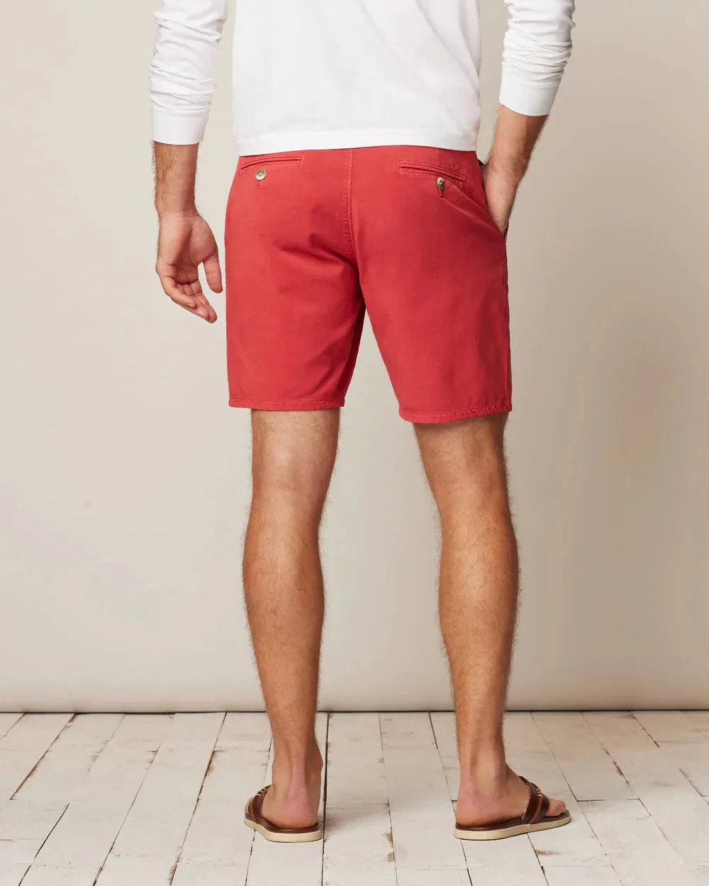 Johnnie-O Nassau Cotton Blend Shorts