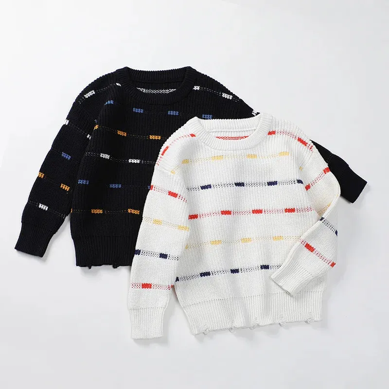 Kids Boys Long Sleeve Knitted Gentleman Cardigans