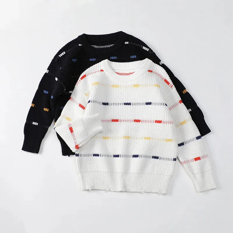 Kids Boys Long Sleeve Knitted Gentleman Cardigans
