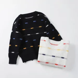Kids Boys Long Sleeve Knitted Gentleman Cardigans