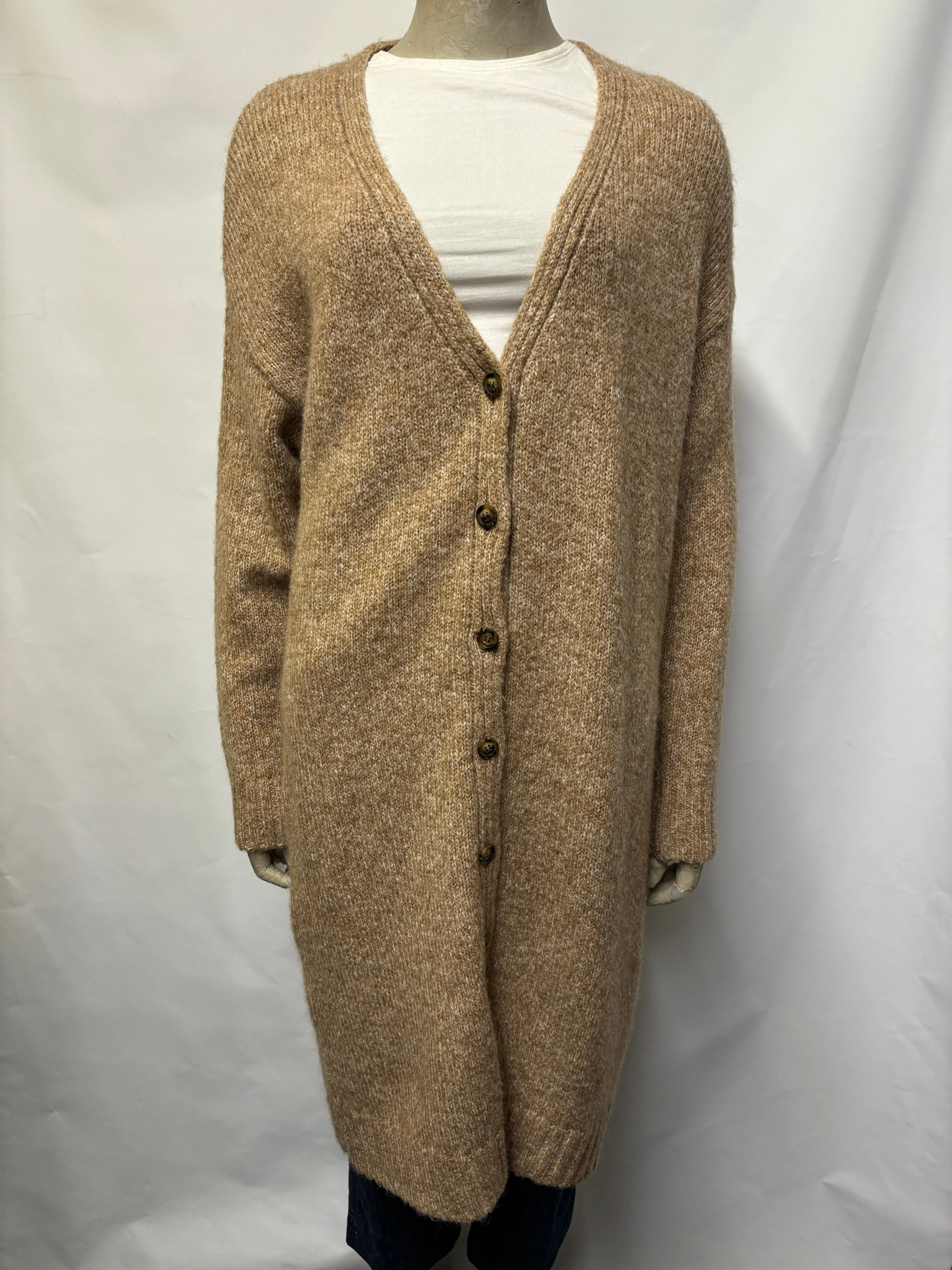 Lily and Lionel Beige Cameron Maxi Cardigan BNWT XS