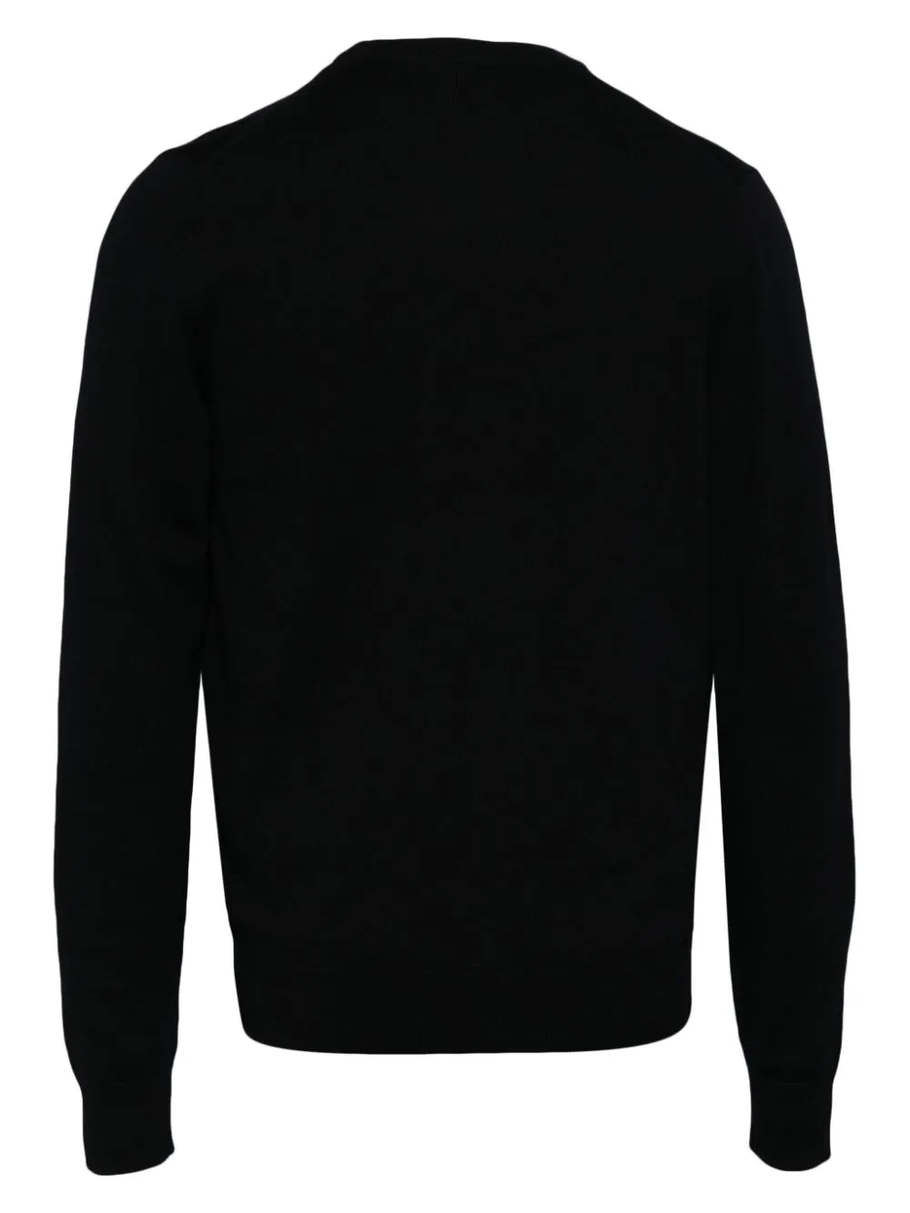 logo-embroidered v-neck cardigan