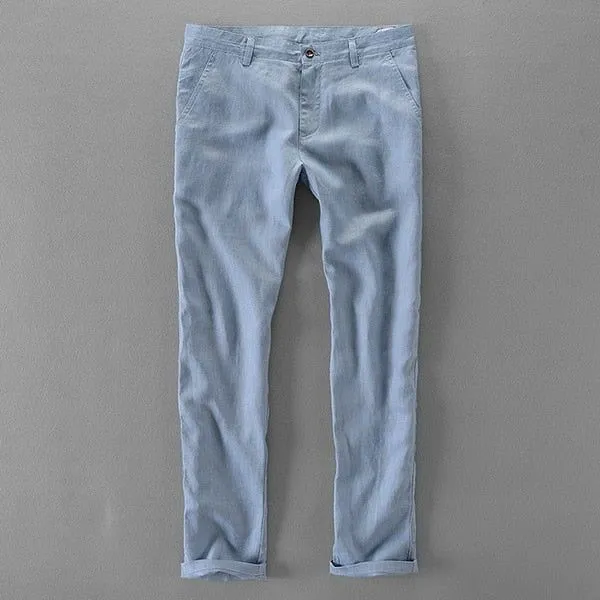 Men's Casual Italian Style Loose Fit Linen Pants